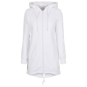 Build Your Brand Womens/Ladies Sweat Parka / White